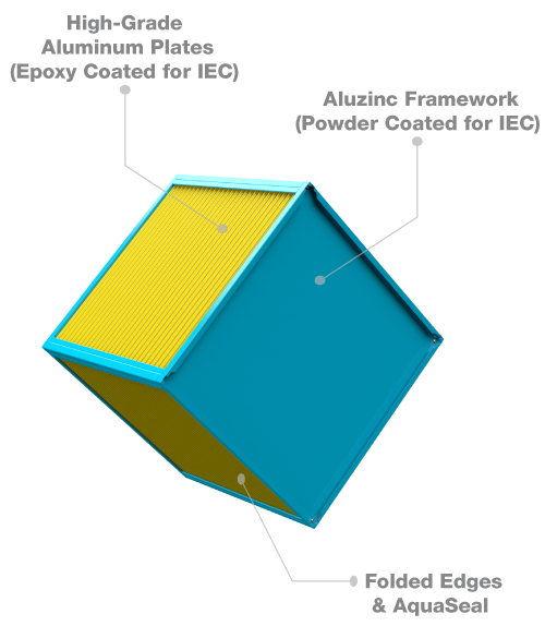 epoxy powder coated heat exchanger