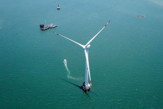 10-MW offshore wind turbine at the Fuqing Xinghua Bay