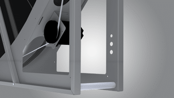 lower part of rotary heat exchanger